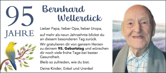 Zur Glückwunschseite von Bernhard Wellerdick
