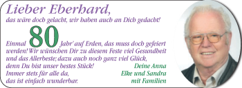 Glückwunschanzeige von Eberhard 