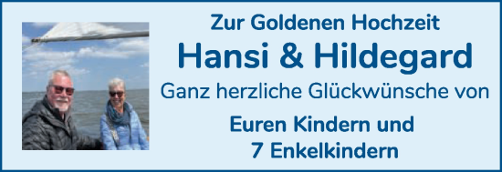Zur Glückwunschseite von Hansi und Hildegard 