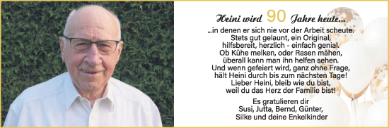 Zur Glückwunschseite von Heini  