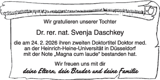 Zur Glückwunschseite von Svenja Daschkey